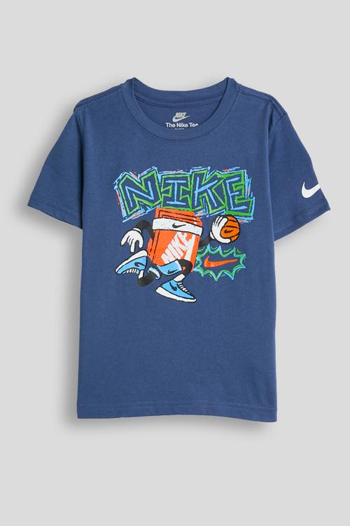 Nkb Chalky Boxy Bball Tee - Mystic Navy