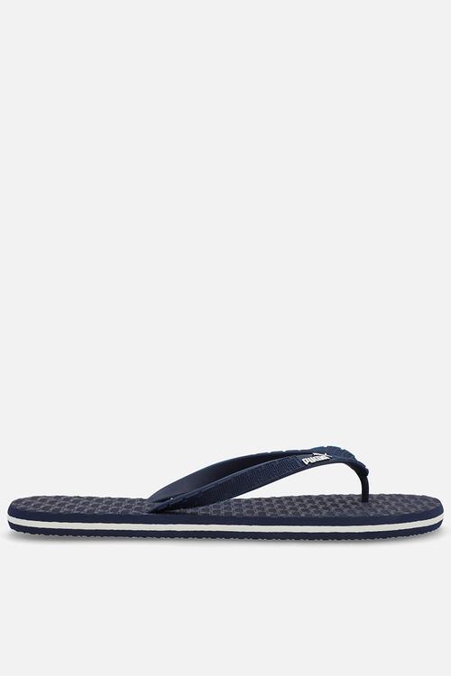 Round Flip Embossed ZADP -  Navy/ White