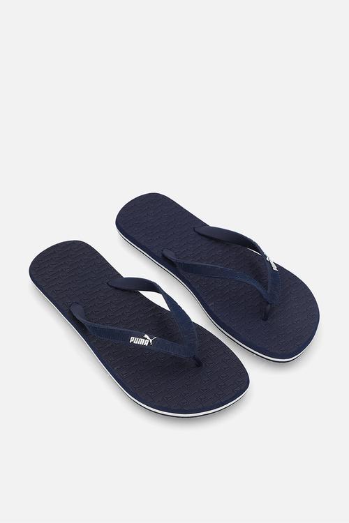 Round Flip Embossed ZADP -  Navy/ White