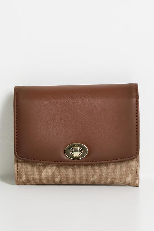 Medina Medium  Trifold Purse - Chestnut