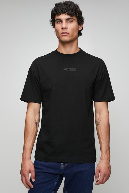 PJC cut and sew logo tee - black