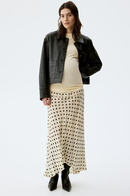 Mama ribbed top - pale yellow