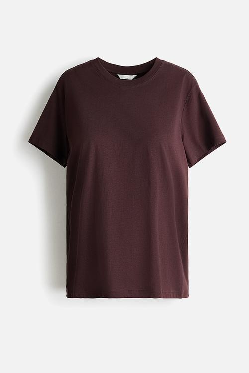 Mama cotton t-shirt - dark brown