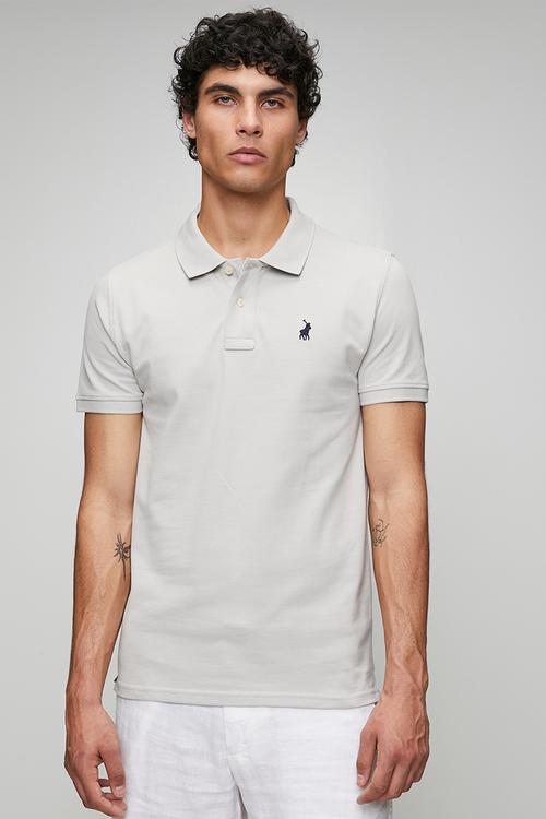 MENS ESSENTIAL PIQUE SS GOLFER - Grey