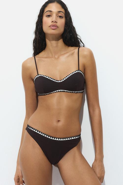 Cheeky bikini bottoms - dark brown