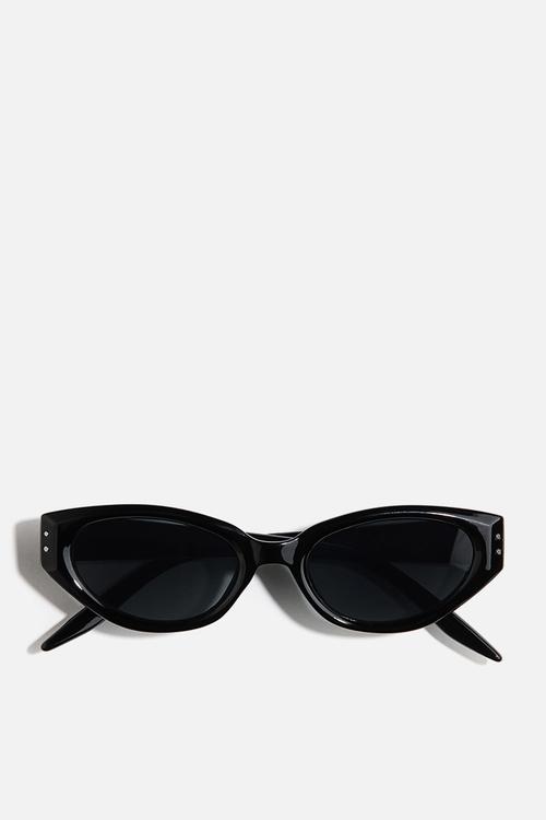 Cat-eye sunglasses - black
