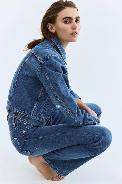 Bootcut high jeans - denim blue