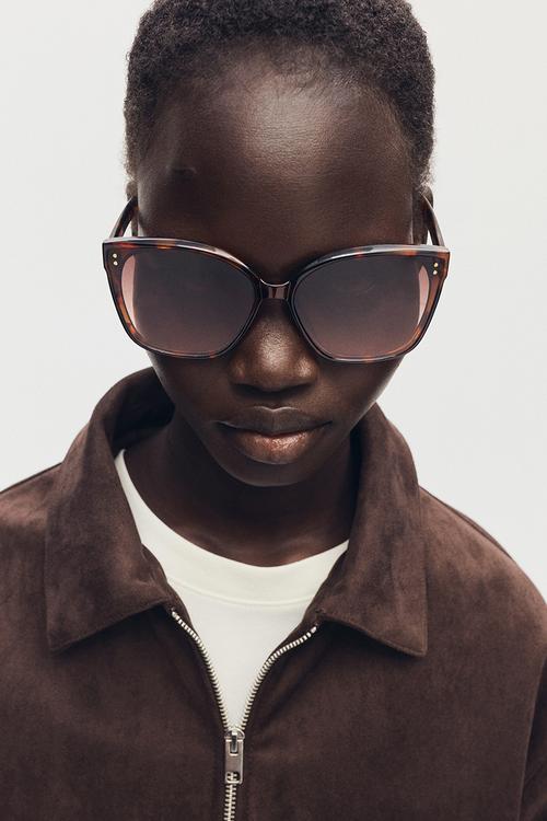 Square sunglasses - brown/tortoiseshell pattern