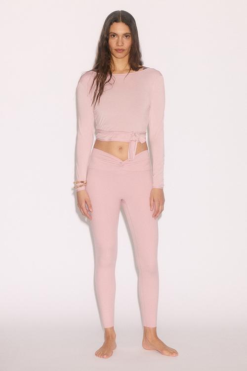Sports leggings with softmove™ - mid blush pink