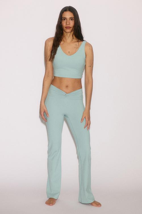 Twist-detail vest top with softmove™ - amazonite blue