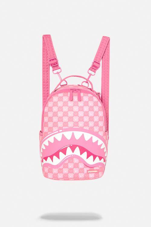 Check Faces Mini Backpack - Pink