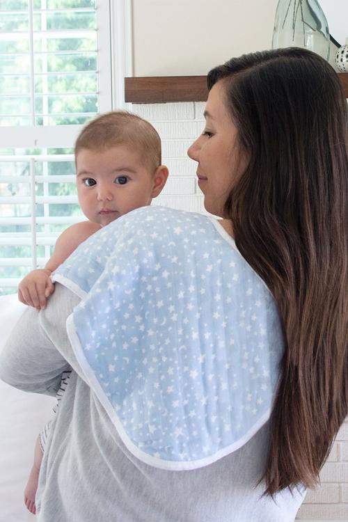 Burby Bibs Cotton Muslin 2Pk - Rising Star 2-Pack
