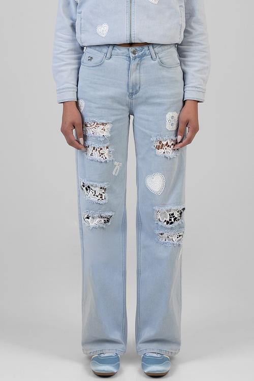 Kiera Wide Leg Jeans  - Light Vintage