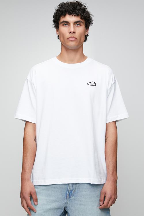 Superstar Emb Tee  - white