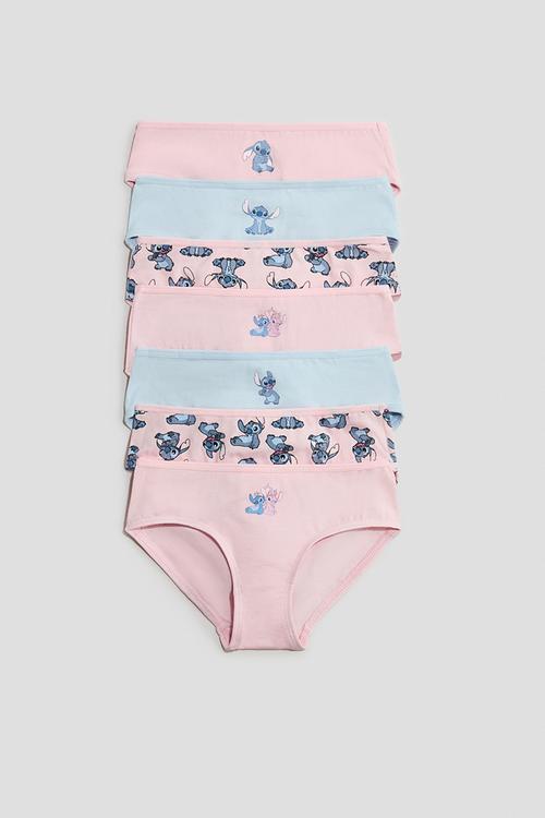 7-pack cotton briefs - light pink/lilo&stitch