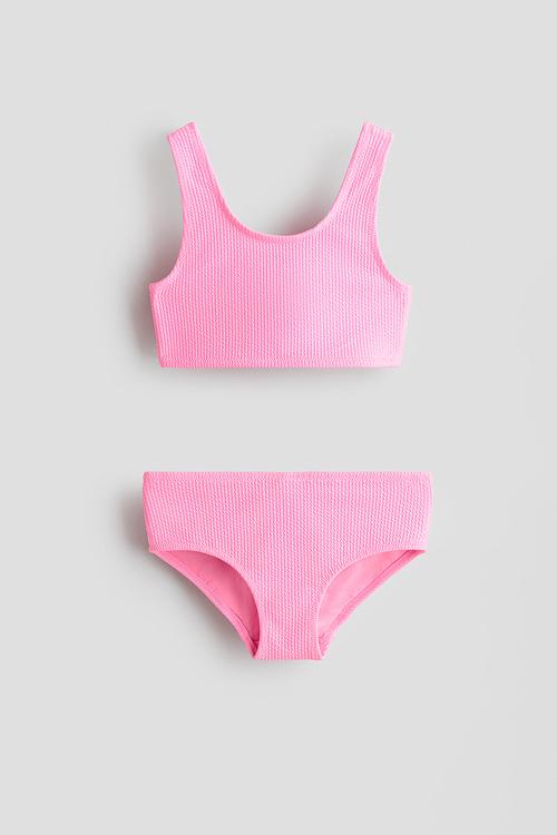 Textured bikini - pink