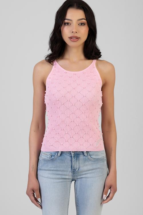 Fall Into You Knit Top - Pink