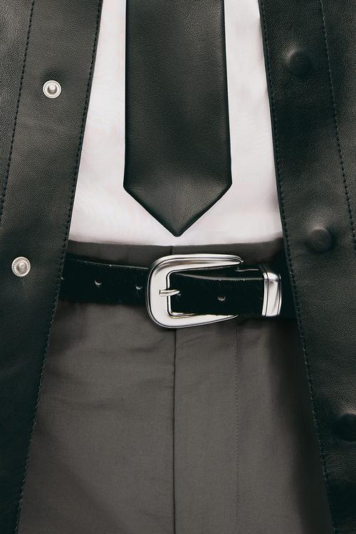 H&M Atelier: Leather belt - black