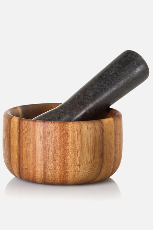 Adhoc Mortar Taru, acacia wood/granite, 11 cm