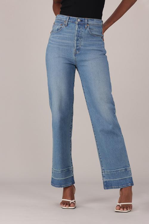 Ribcage Straight Ankle Jeans - Time To Dust Wp