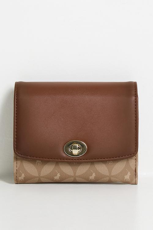 Medina Medium  Trifold Purse - Chestnut