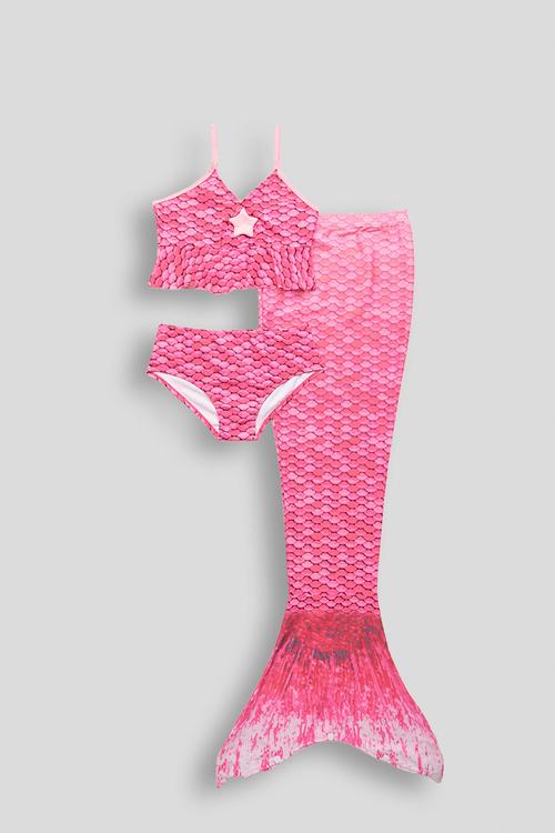 Mermaid tail swimsuit - pink ombre