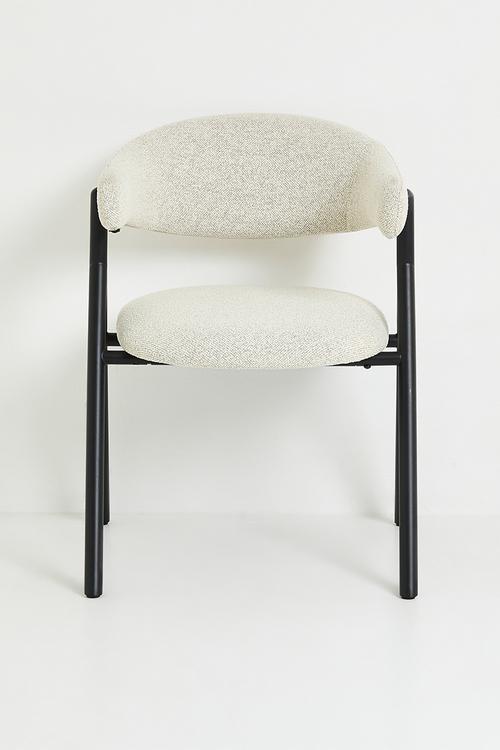 Nobu Dining Chair - Black & Cream 