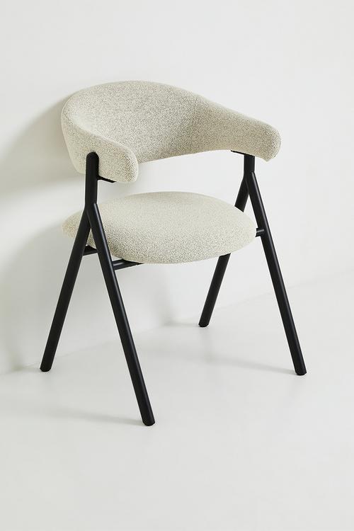 Nobu Dining Chair - Black & Cream 