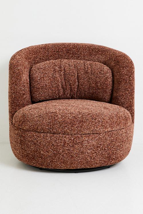 Acadia Swivel Occasional Chair - Rust