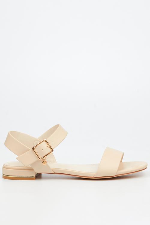 Laura 1 ankle-strap low block heel - natural