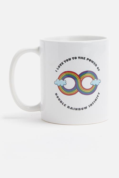 Double rainbow mug