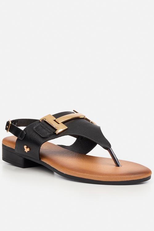 Tisha 1 t-bar sandal - black
