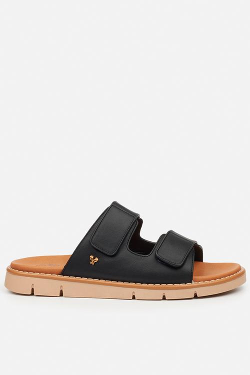 Trace 1 velcro strap sandal - black