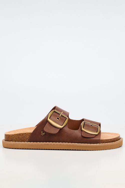 Charli 1 big buckle sandal - chocolate