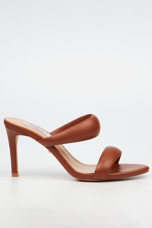 Nelly 7 double strap heel - tan