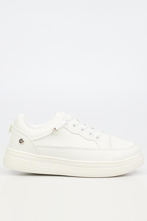 Lipton 5 Casual Elastic Lace Sneaker - White