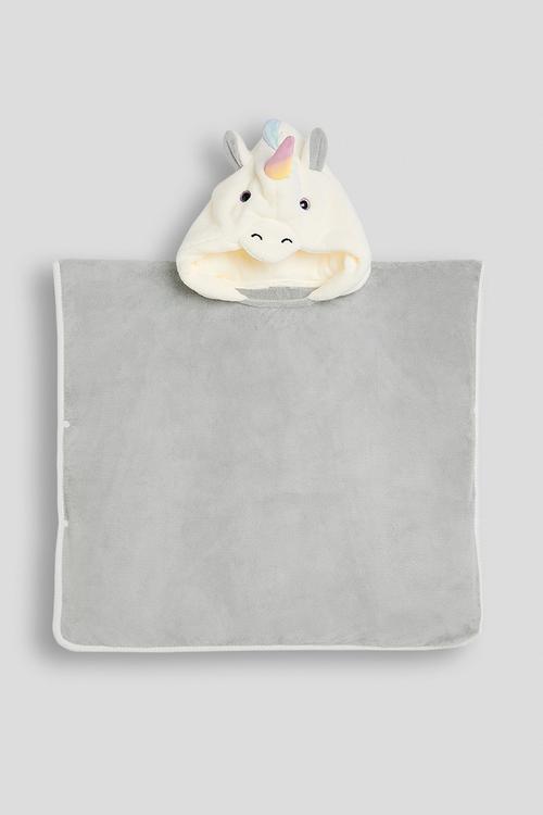 Unicorn hood towel - grey