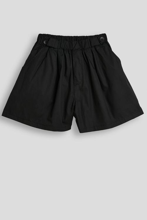 Flared shorts - eerie black