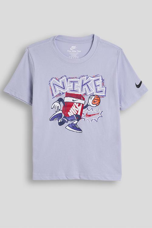 Nkb Chalky Boxy Bball Tee - Ghost