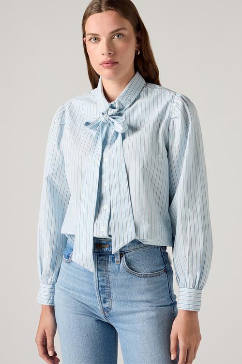 Judice Western Shirt -  Sherman Stripe Angel Falls Poplin