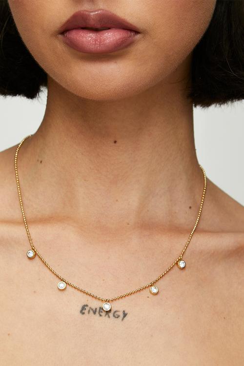 Pretty Drop-Necklace - Gold