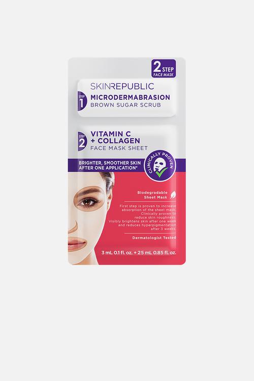 2 Step Brightening Vitamin C + Collagen Face Mask