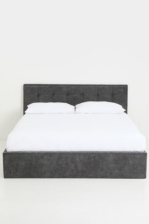 Kouva Upholstered Bed - Charcoal