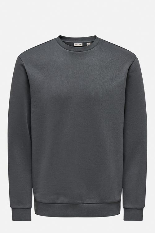 Ceres Crew Neck - Grey Pinstrip