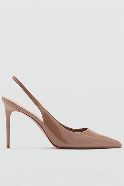 Cuco slingback stiletto heel - light pastel pink
