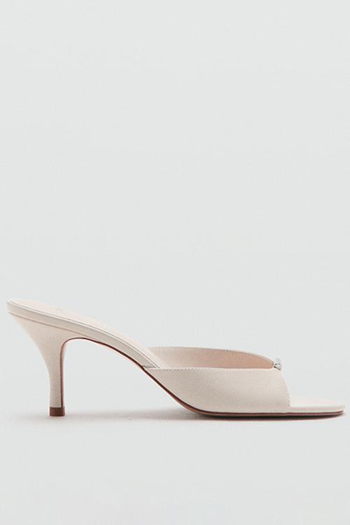 Bloom stiletto mule heel - light beige