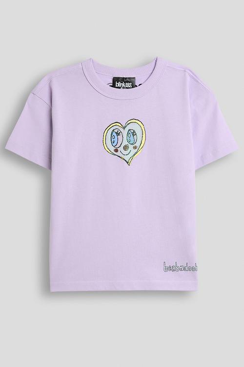 License Drop Shoulder Short Sleeve Tee - Lcn Bra Beabadoobee/Vintage Lilac