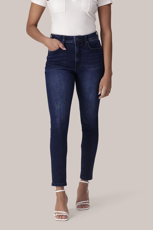 Ashley mid-rise skinny jeans - dark wash