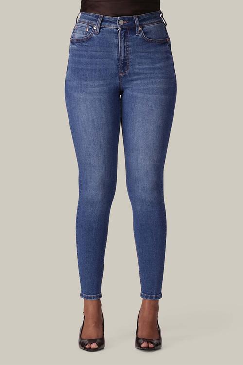 Hayley high-rise sculpt skinny jeans - mid wash