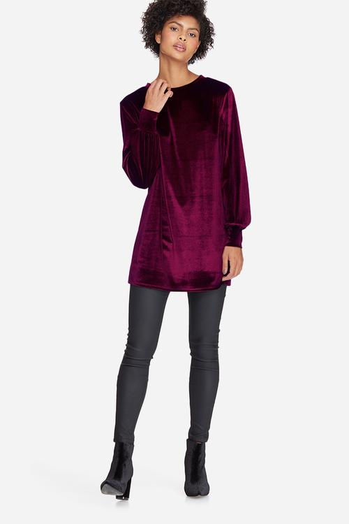 Velvet sweat dress